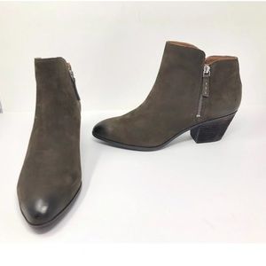 New Frye Bootie Leather Suede Judy Zip Boots